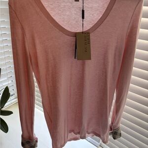 Burberry Soft Pink Long Sleeve Top